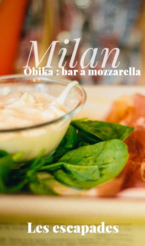 Milan Obika, Bar à mozzarella 