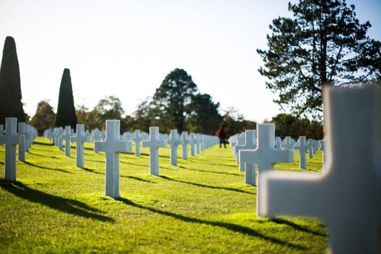 Visite du cimetière Américain de Normandie