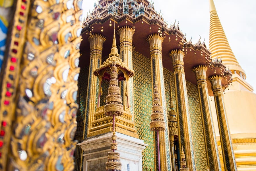 La colonne du Grand Palais à Bangkok