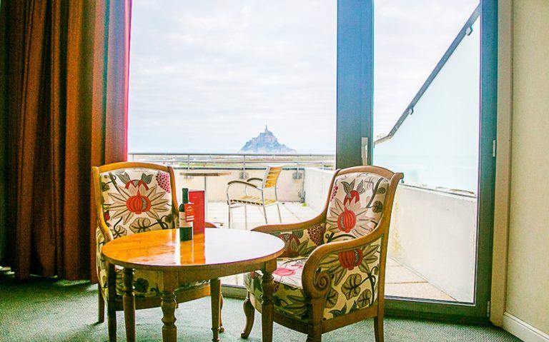 Le Relais Saint Michel, une chambre avec vue sur le Mont Saint Michel !