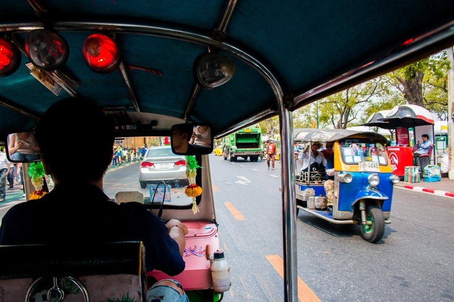 Circuit en Tuk Tuk à Bangkok