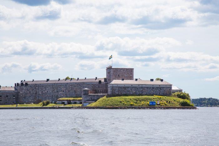 L’île de Vaxholm et son château