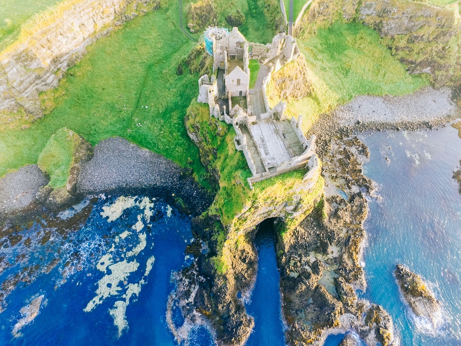 Château de Dunluce en Irlande
