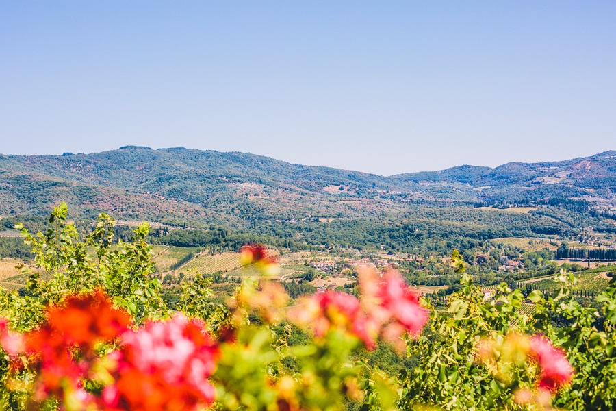 Paysages toscans dans la vallée du Chianti
