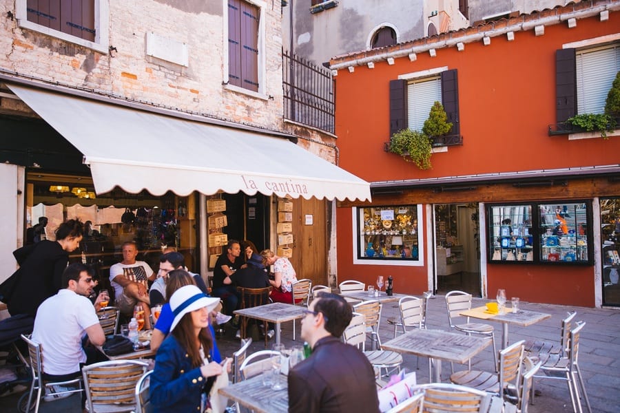 Terrasse restaurant La Cantina Venise