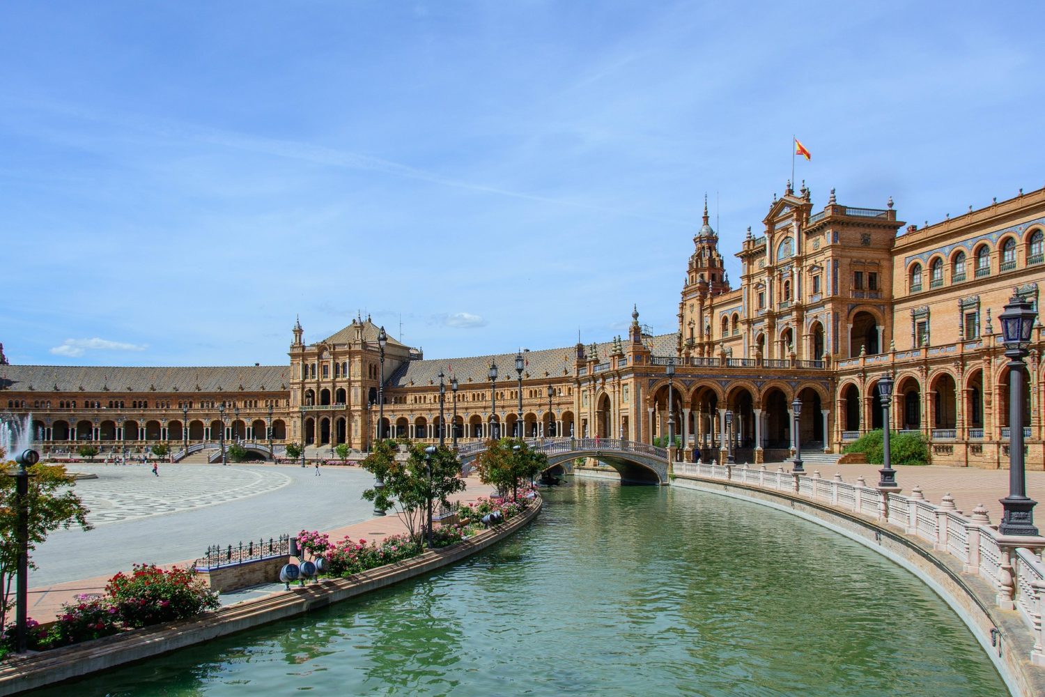 Hôtel Espagne - Séville, vue sur la place d'Espagne 