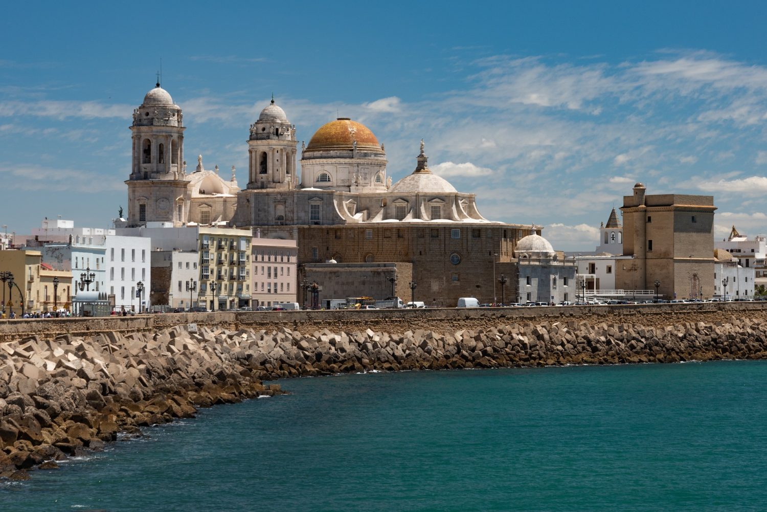 Hôtel Espagne - vue la ville de Cadix depuis la mer