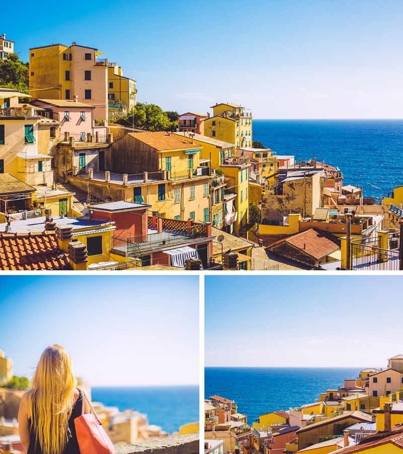 La vue magnifique depuis Riomaggiore