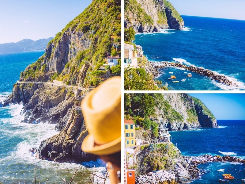 Vue des falaises durant la randonnée